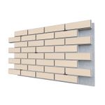 Негорючая термопанель ППС PRO Керамин Амстердам 7 Белый 0,612 м², 1020x600 мм