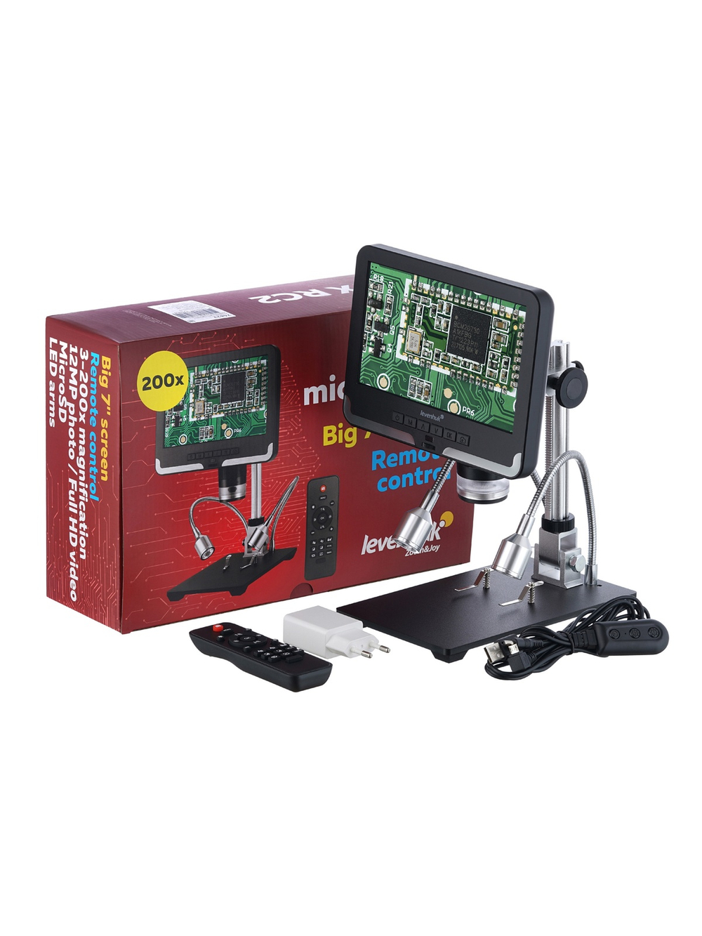 Микроскоп с дистанционным управлением Levenhuk DTX RC2