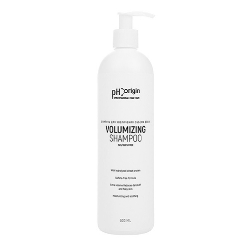 Шампунь для увеличения объема pH Origin Volumizing Daily SLS/SLES Free Shampoo 500мл