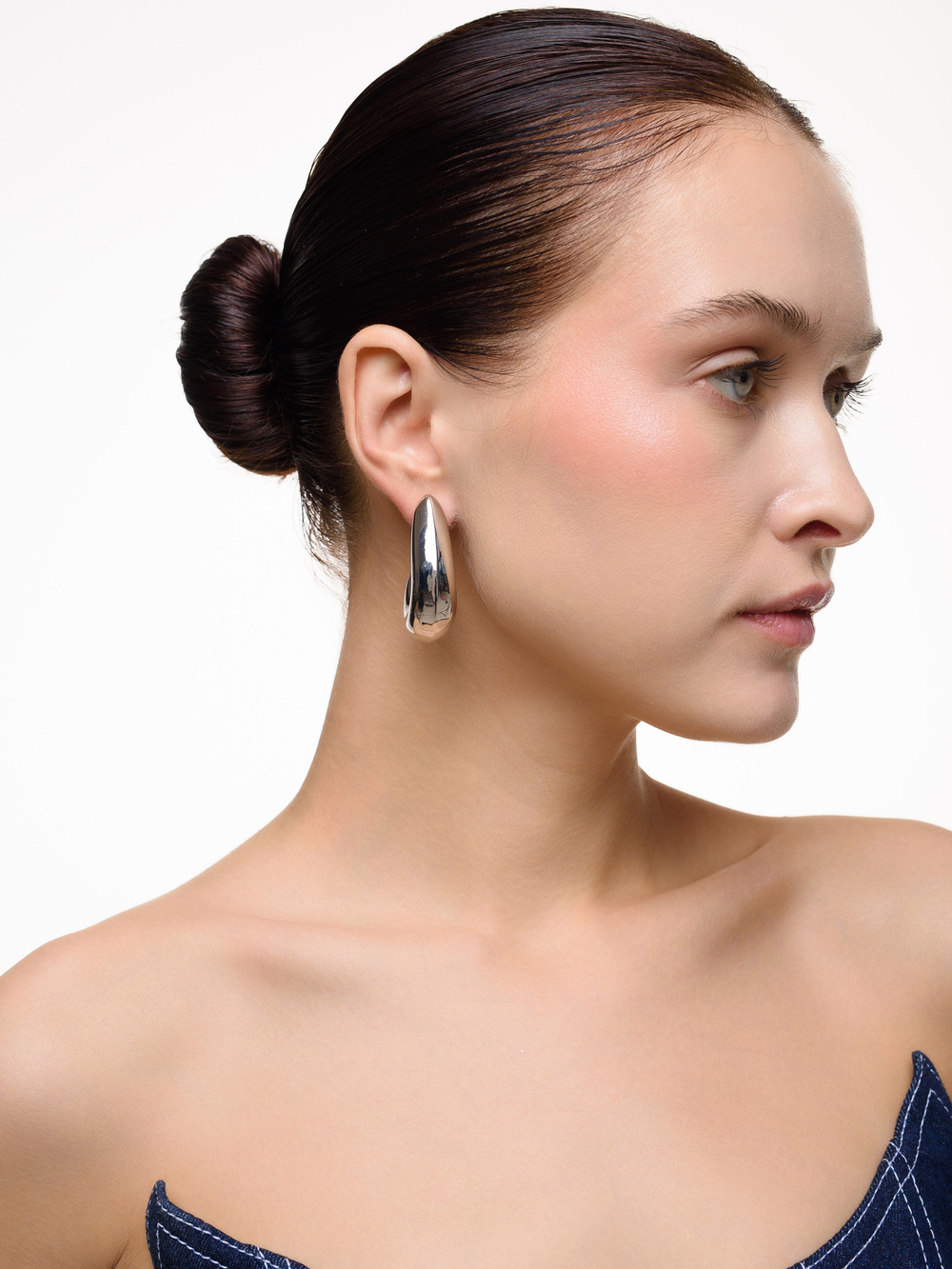 Серьги "Flame" Silver