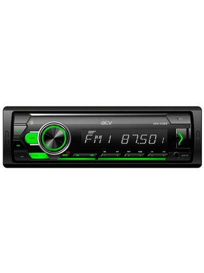 Автомагнитола ACV AVS-912BG Bluetooth, зелёная подсветка