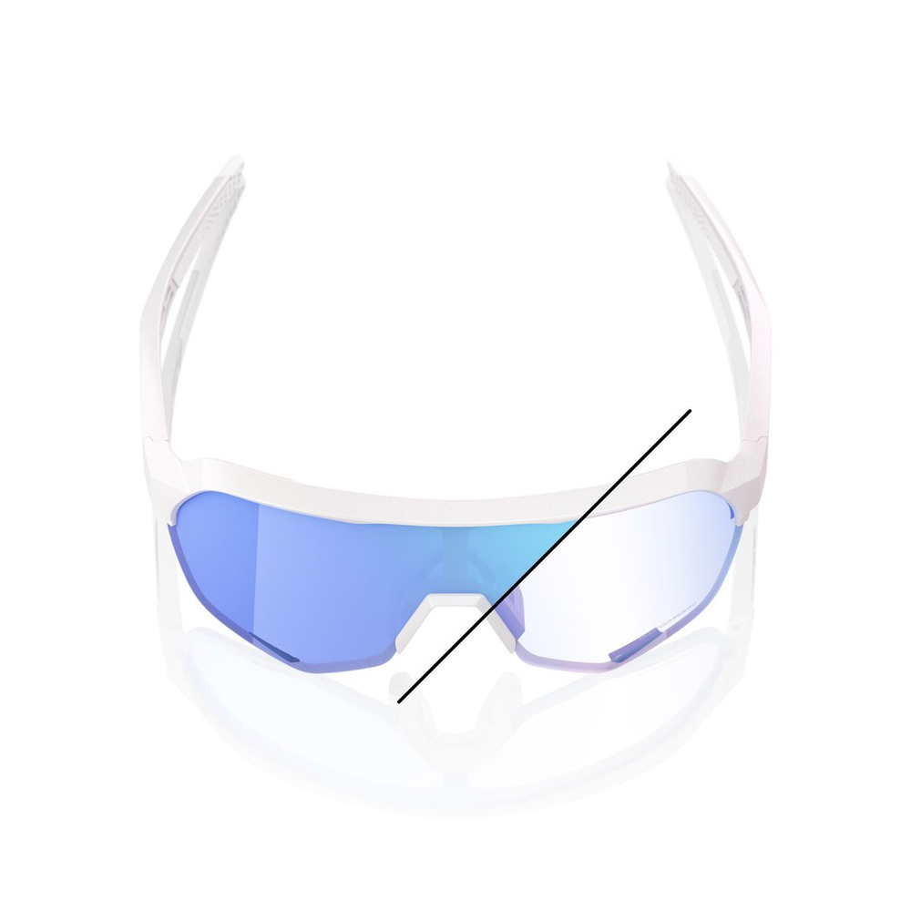 Спортивные очки 100% S2 - Bastille LE - Pearl White Glitter - Blue Mirror Photochromic