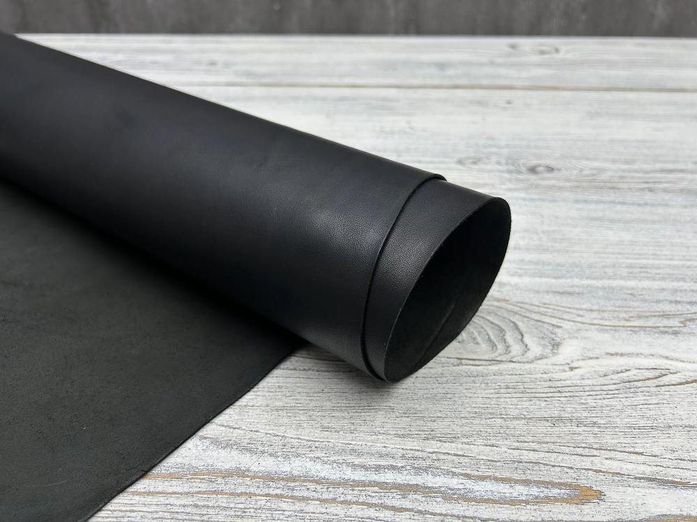 Buffalo Strong Nero (1,5-1,7мм), цв. Черный, натуральная кожа