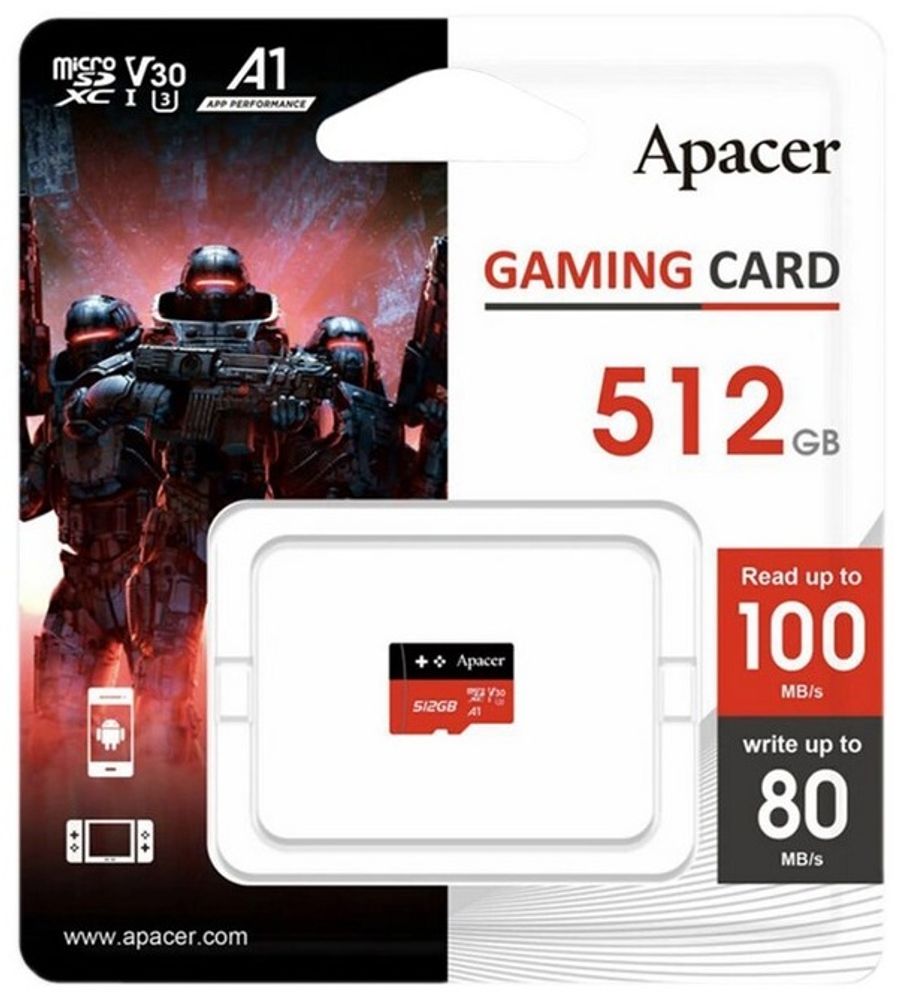 Карта памяти Apacer AP512GMCSX10U7-RAGC 512 Гб