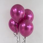 Шар (12''/30 см) Фуше, лайт, хром, 50 шт.