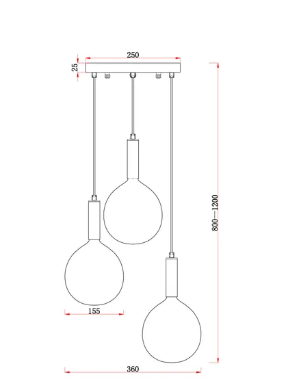 Подвесной светильник FR5269PL-03CH Колебание G9x3 Freya fr5269pl-03ch