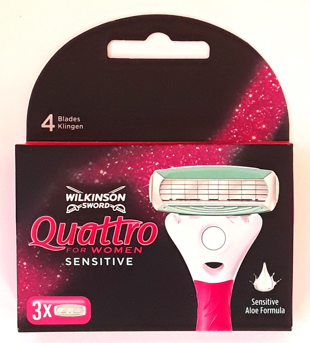 Wilkinson Sword кассеты women Quattro sensitive 3 шт