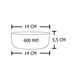 Миска "efox" OSTO для питомцев из бамбука, форма чаша