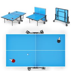 Теннисный стол UNIX Line Compact indoor 18mm MDF (Blue)