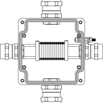 Взрывозащищенная клеммная коробка из полиэстера TBE-P-05-(12xCBC.2)-1xAASDMB(A)-1xAASCMB(B)-1xAASDMB(C)-1xAASCMB(D)1Ex e IIC Т5 Gb / Extb IIIC T95°C Db IP66/КЗ/ШЗ