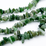 Нефрит бусины, крошка 4-9 мм, цена за нить 38 см