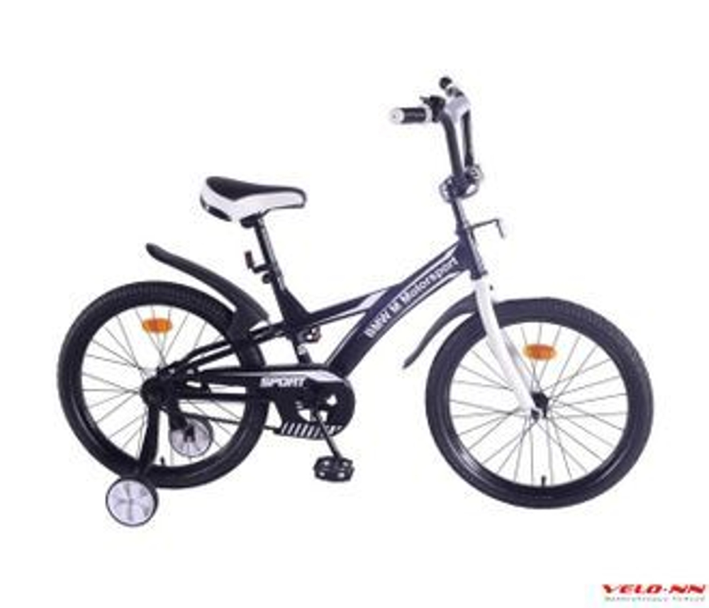 Велосипед 20" BMW, J-тип,  белый/черный