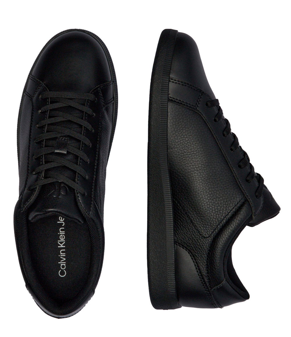 Кожаные кроссовки Calvin Klein Jeans - черный(YM0YM01190)