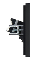 FORTE&PIANO Розетка компьютерная двойная RJ45 кат.5E FP133 черный IEK