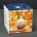 Сахарница с крышкой 15*11см стеклянная