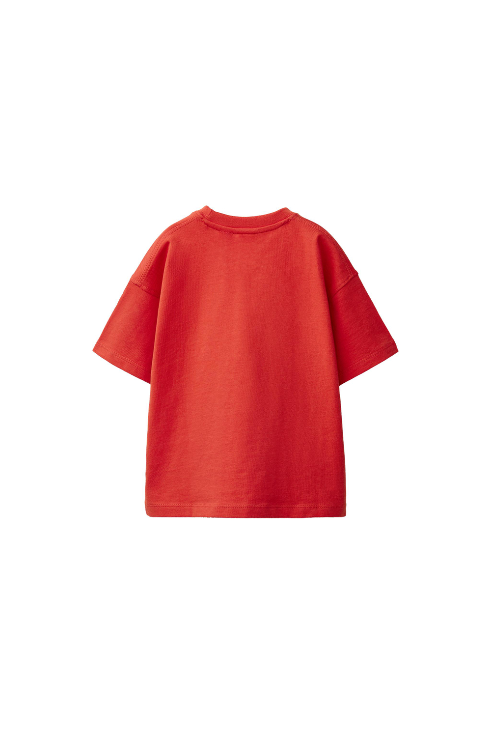 ZARA БАЗОВАЯ ФУТБОЛКА, КРАСНЫЙ