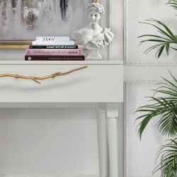 Консоль Арт Колор matte Стайл Голд Белый опал матовый