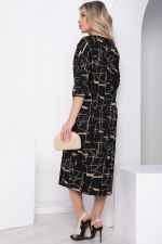 Платье "Франсуаза" (черный меланж) П8794 LT Collection