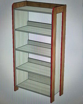 Этажерка АРТ-ЛАВОРО /700*1400*400/ венге / дуб вотан