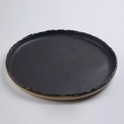 Тарелка черная керамическая Black Velvet д 280 мм 003008
