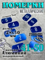 Номерки на ключи металлические