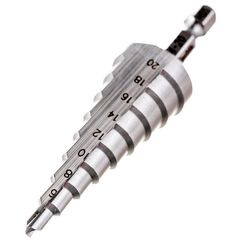 Сверло по металлу Makita HSS 4-20мм ступенчатое (D-40098)