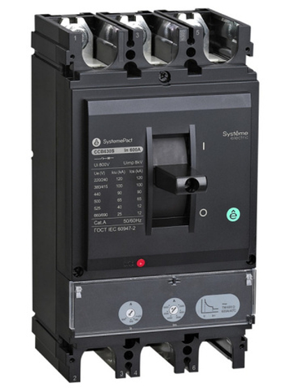 Автоматический выключатель в литом корпусе Systeme Electric SPC630N500L3DF