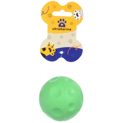 Игрушка - мячик для собак средних, мелких и крупных пород «Сырик для Бро», цвет зеленый, d-6см (лейбл)