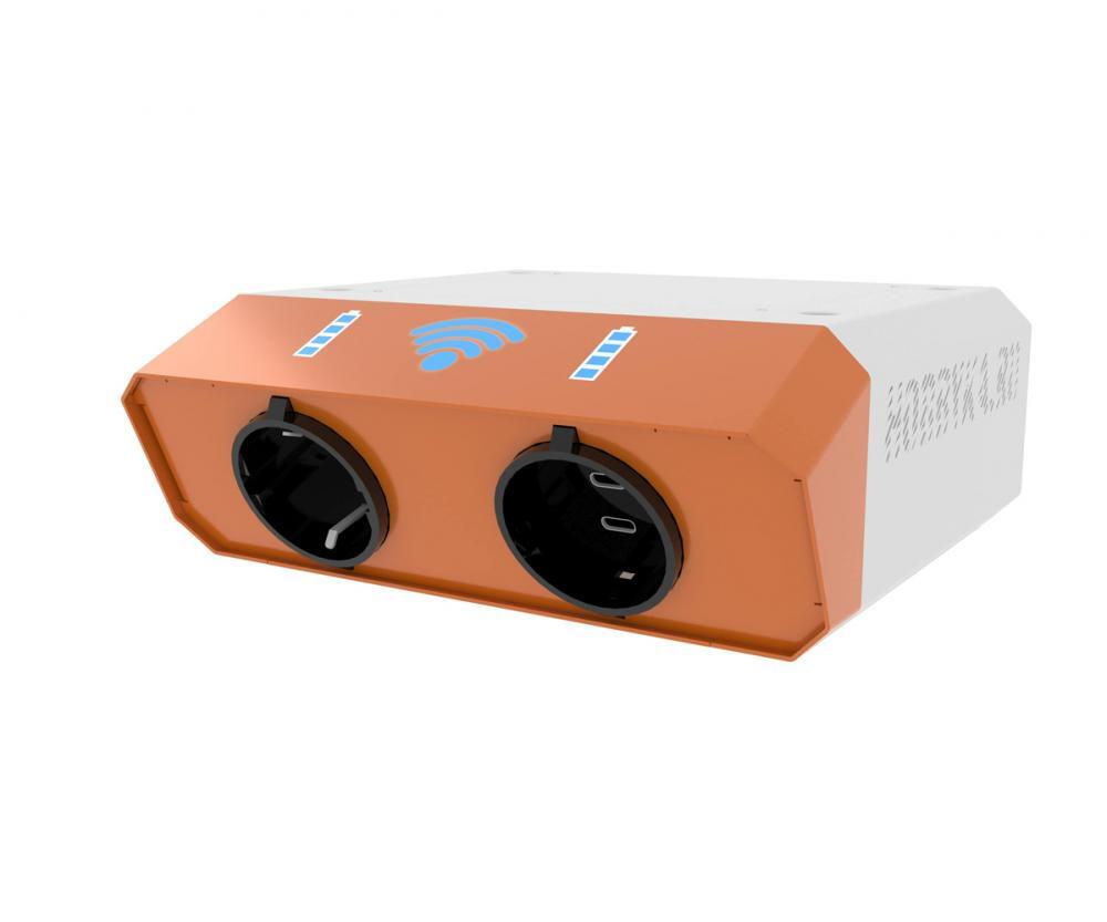 Зарядное устройство и точка доступа Wi-Fi «Валли» 2xTYPE-C и 1x220V