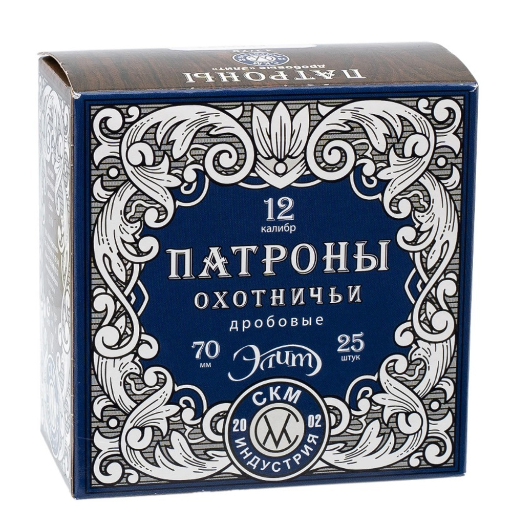 Патрон 12/70 №3 б/к СКМ Элит 36г., коробка 25 шт.