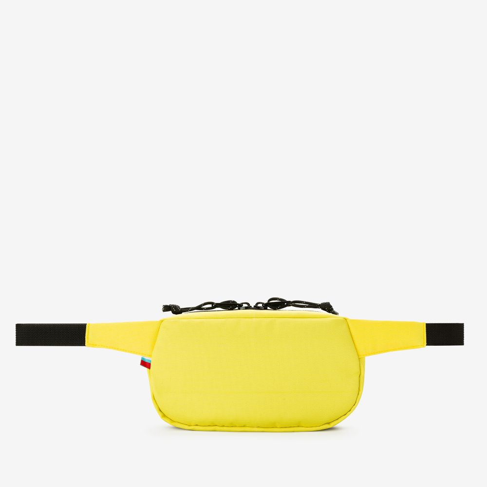 Сумка поясная Таблетка желтая нейлон-500