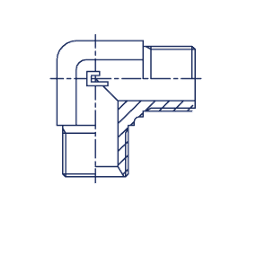 Соединение P90 BSP 1.1/2" BSP 1.1/2"