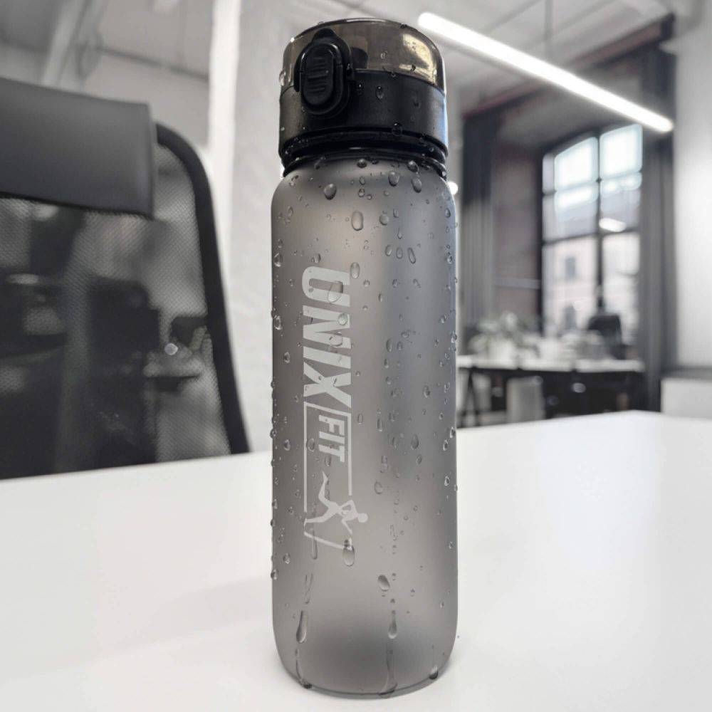 Спортивная бутылка для воды UNIX Fit Prime (1 л), Черная