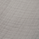 Халат из многослойного муслина серого цвета из коллекции essential, размер s