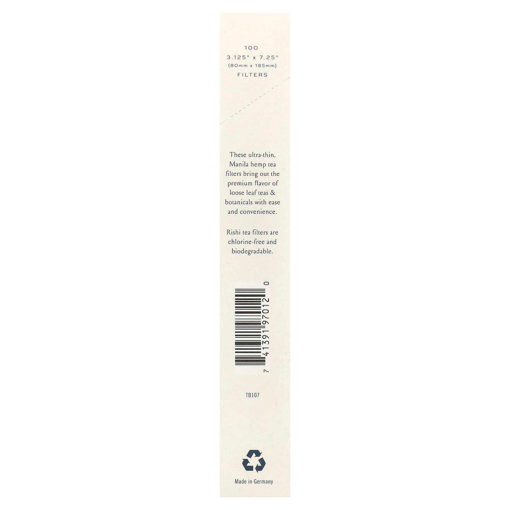 Rishi Tea, Loose Leaf Tea Filter Bags, 100 Bags