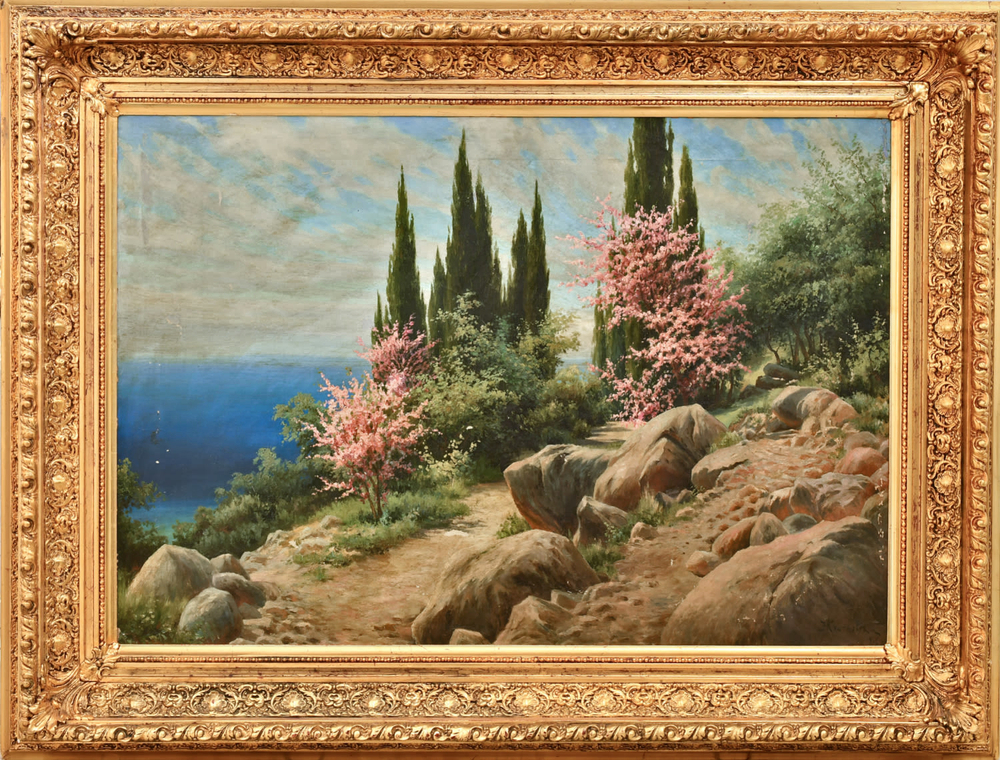 Крачковский И. Е. Крымский пейзаж. Холст, масло. 1912 г.