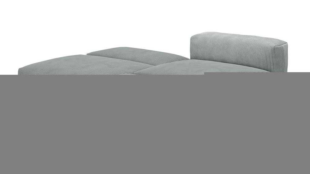 Угловой диван Фиджи большой и глубокий (Еврокнижка) Cilium Steel 210*242*62 см, Серый Вельвет Еврокнижка Фиеста
