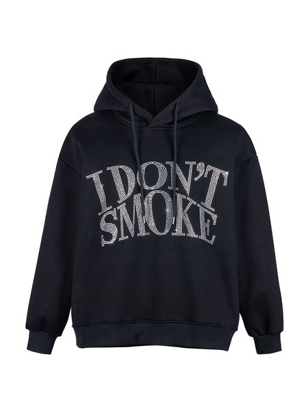 [FROM MOSCOW] Худи DONSMOKE "Rhinestone Logo" Oversized Hoodie