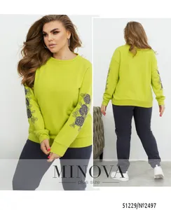 Костюм 2497-салатовый-графит Minova