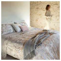 Комплект постельного белья летний Fazzini Giardini D'Oriente (260 x 295 см) Grigio