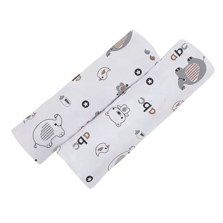 Пеленка текстильная BUBO BABY "SOFT" 100х120 см, кулирная гладь, 2 шт