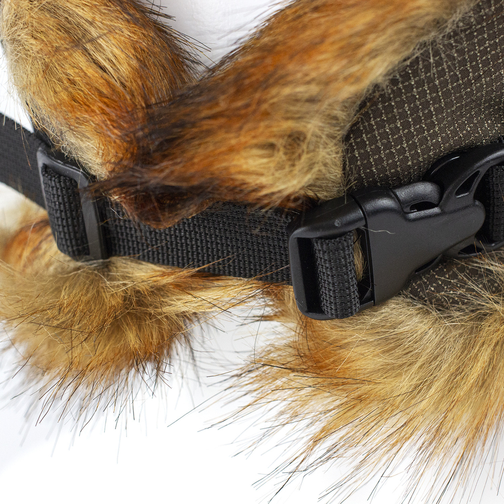 Шапка-ушанка Extreal "КЕВЛАР" (вставки Крэк, мех Лиса рыжая, Мембрана), XL, Коричневый