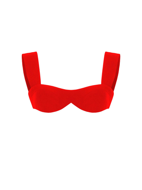 Топ-бра с широкими лямками