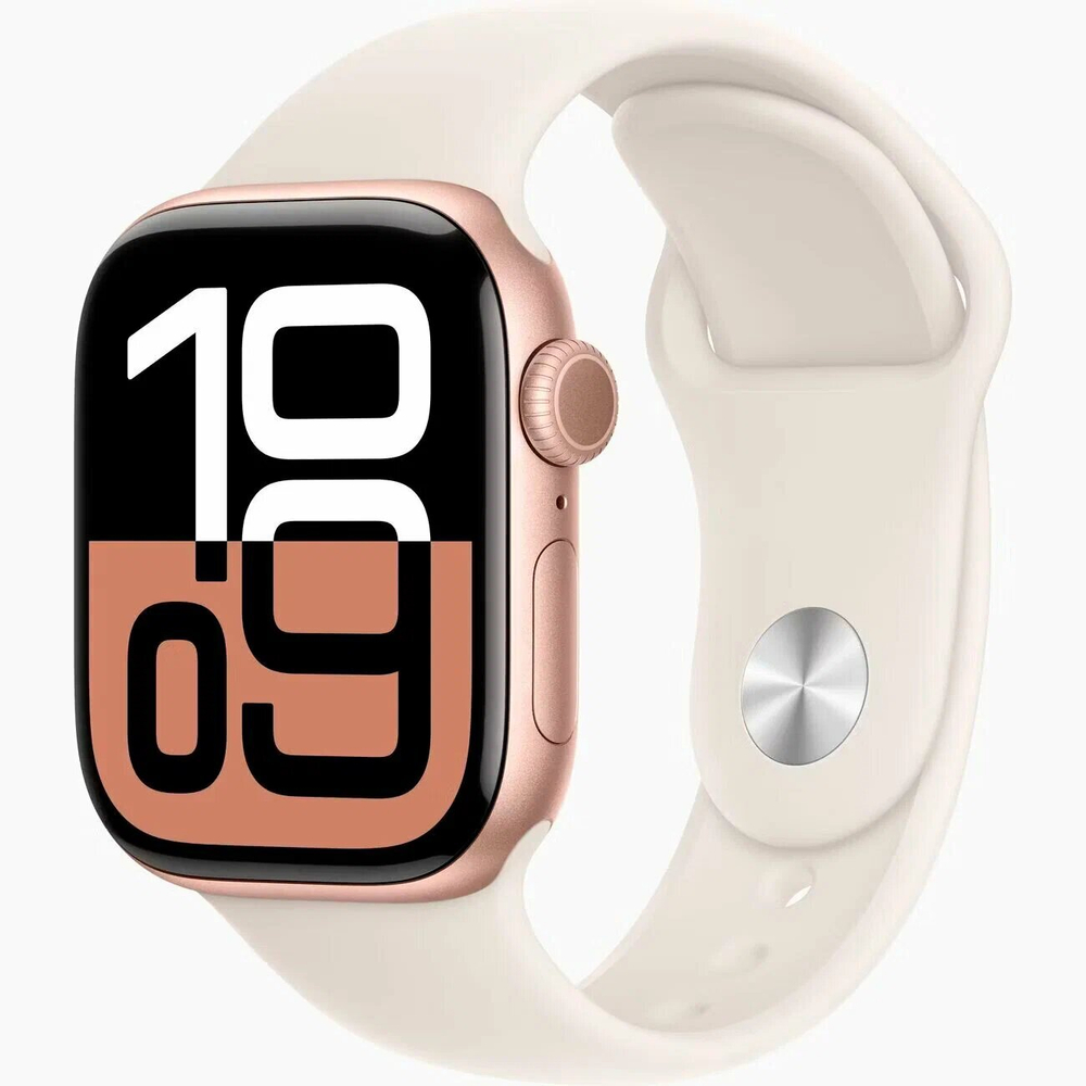 Умные часы Apple Watch S10 46 мм Rose Gold Aluminum Case Sport Band S/M