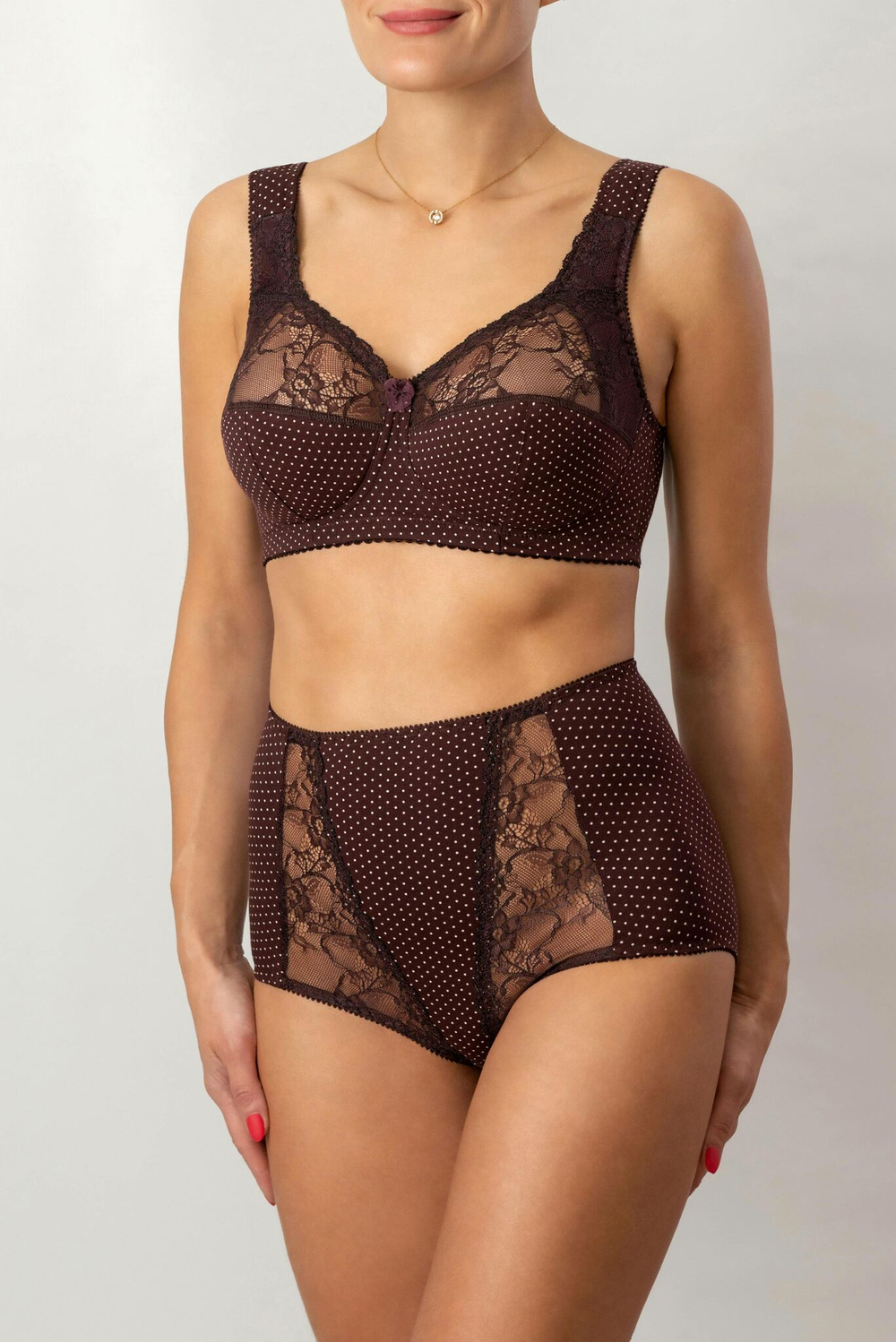 1102/C  бюстгальтер "Вино в крапинку"