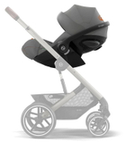 Коляска Cybex Priam IV Rosegold complete и автокресло Cloud G i-Size Lava Grey 3 в 1 Cozy Beige