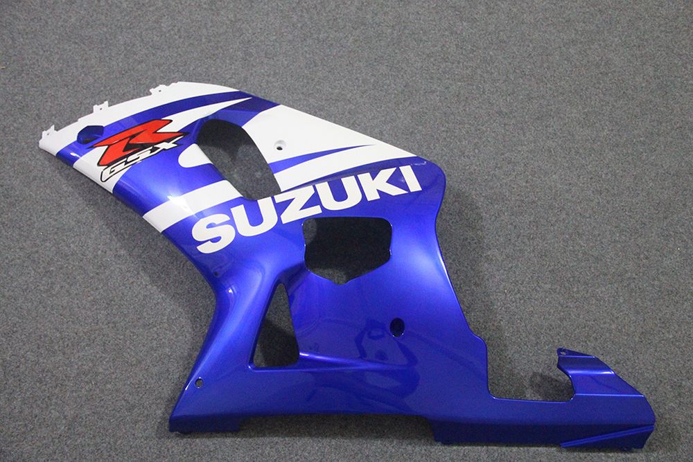 Комплект пластика для мотоцикла Suzuki GSX-R600/750 01-03 Сине-Белый