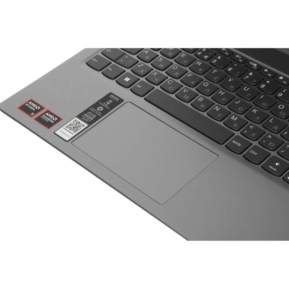 Ноутбук Lenovo IdeaPad Slim 3 15AMN8 Ryzen 3 30 8Gb SSD256Gb AMD Radeon 610M 15.6" IPS FHD (1920x1080) без ОС grey WiFi BT Cam (82XQ01CCPS)