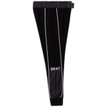 Брюки трикотажные DKNY Черный/Белые канты/Вставка: болонь/Ремень (Девочка)