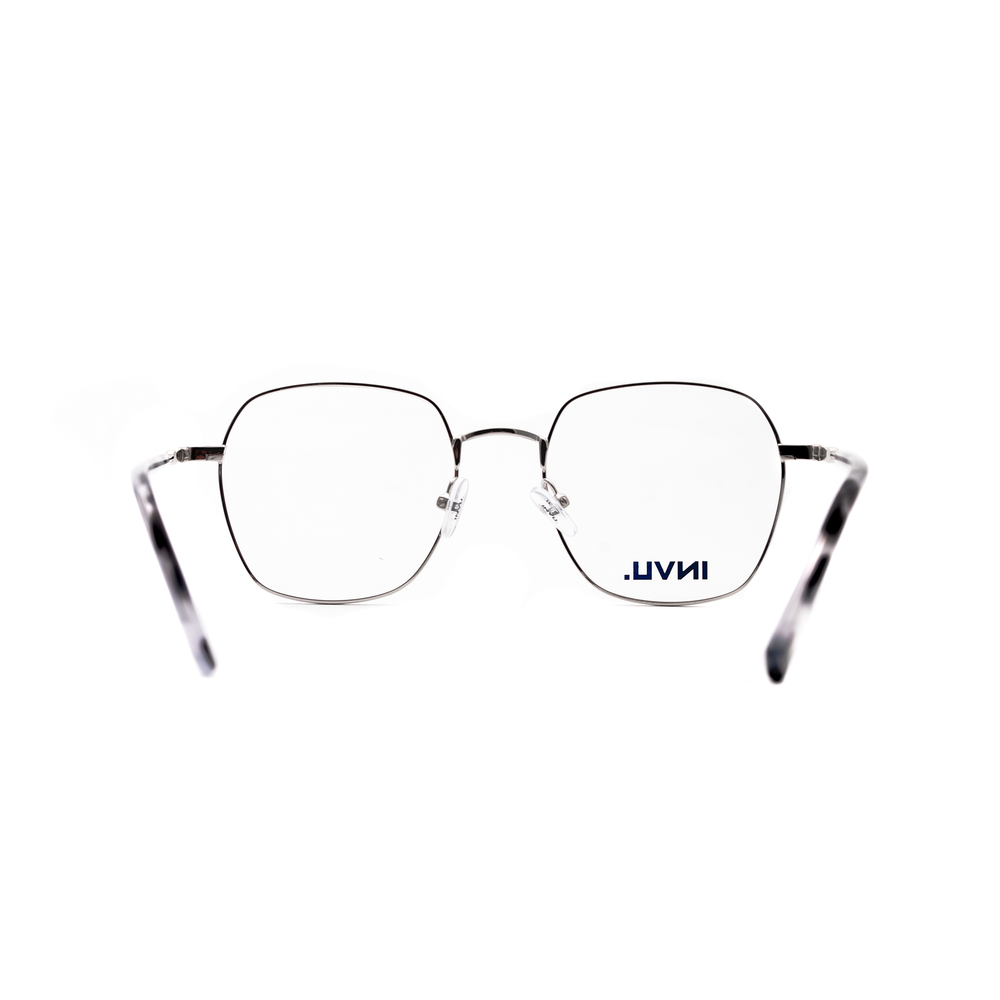 Оправа многогранник INVU G3300 D с клипом(футляр) черный/серебро/гавана (Китай)